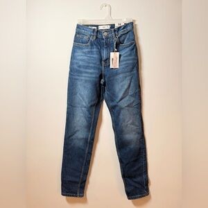 Mango Blue Denim Mom Comfort Jeans